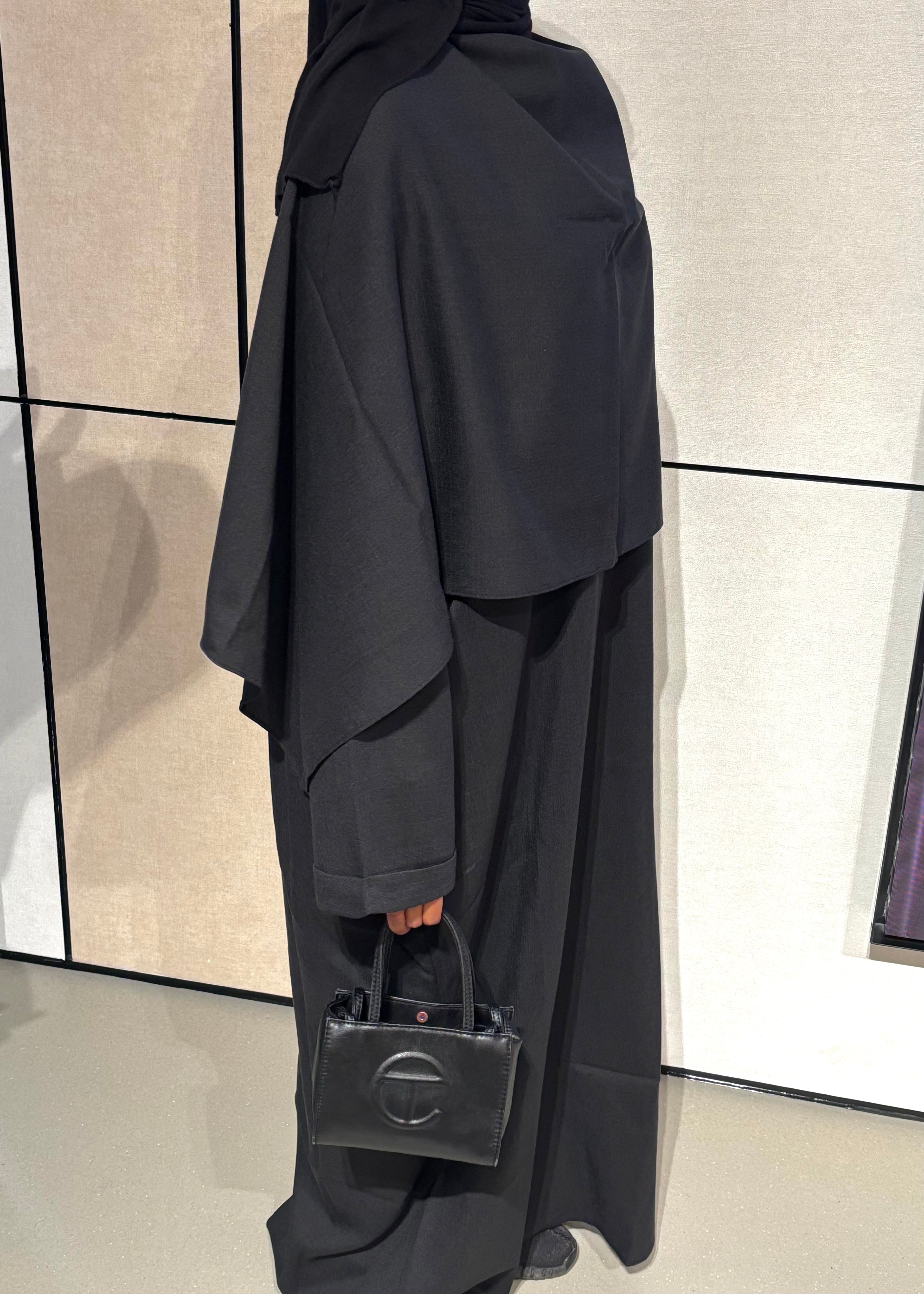 Detachable Shawl Abaya