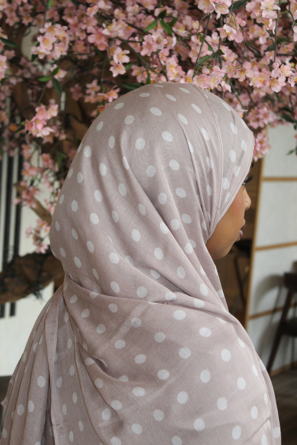 Modal Cotton - Champagne Dots