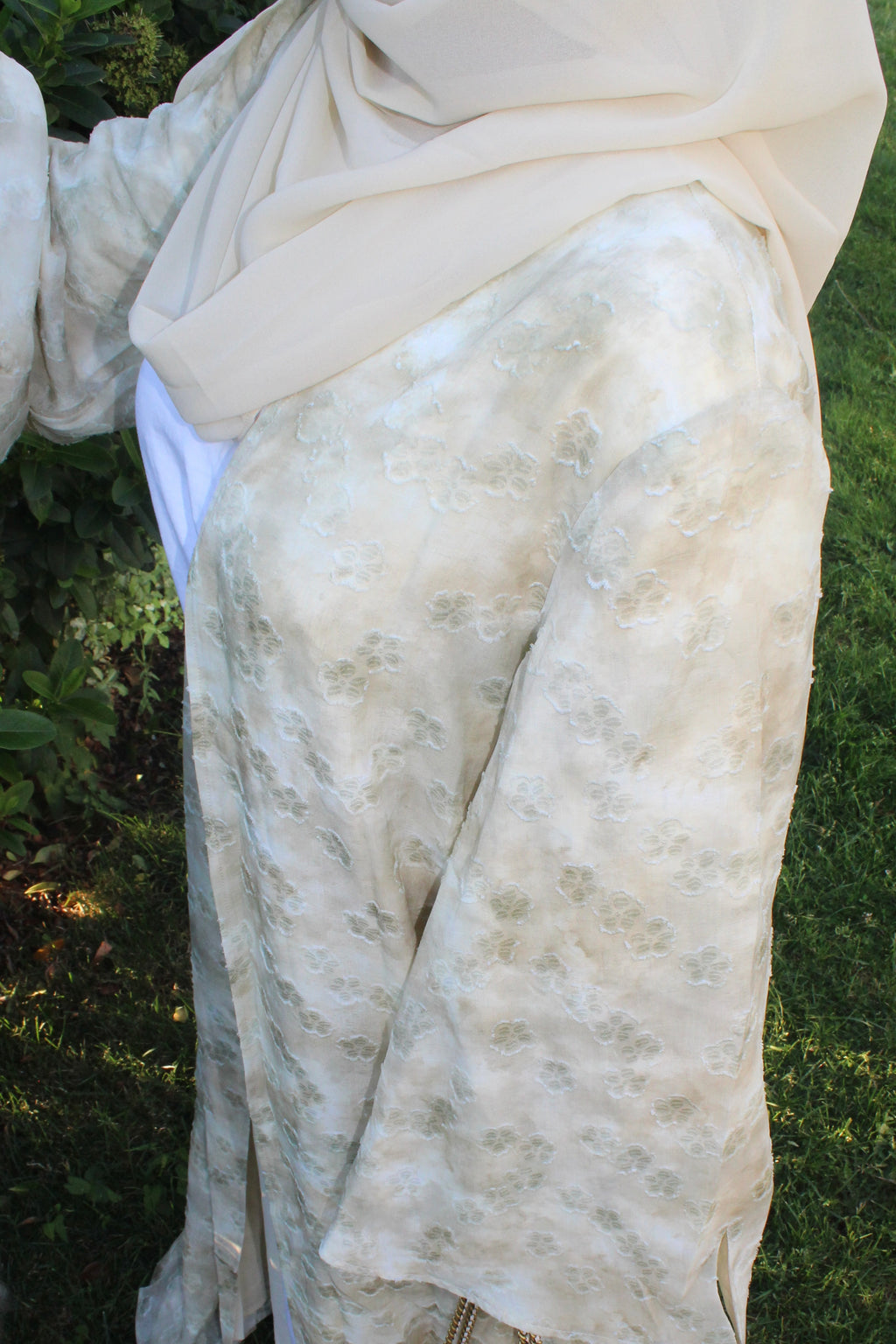 Hana Butter Yellow Floral Abaya