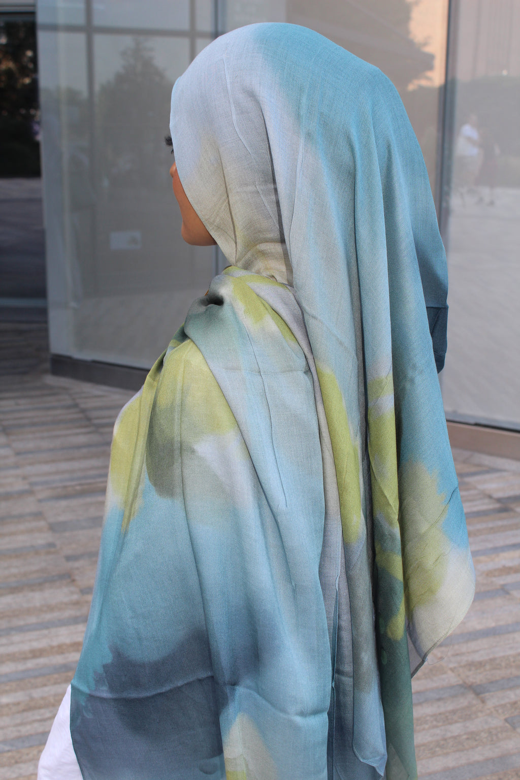 Modal Cotton - Azure Bloom