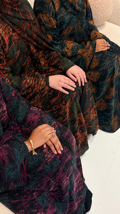 Earth Marble Abaya