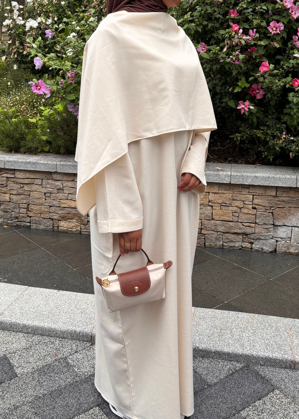 Detachable Shawl Abaya